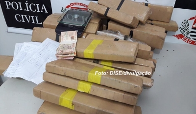 DISE apreende 30 quilos de droga em Marília e procura "dono"