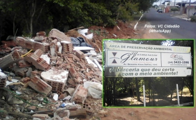 Entulhos jogados pela Prefeitura causam reclamações