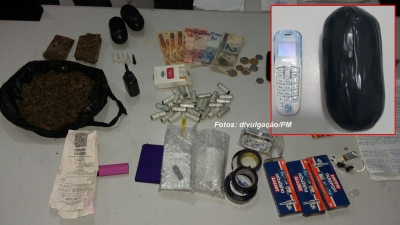 "Mula", que iria levar celulares e droga para presídio, é presa pela PM em Marília 