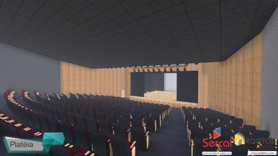 Maquete eletrônica apresenta perspectiva do novo Teatro 