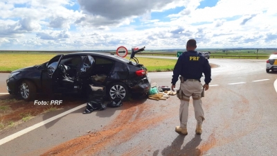 Rapaz é preso com carro lotado de droga após perseguição com a PRF