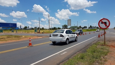 Motoristas devem redobrar atenção no novo acesso ao Posto Gigantão, em Marília