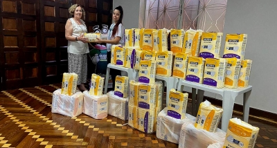 Unimed Marília entrega fraldas para Lar de Idosos Fundação Mansão Ismael 