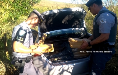 Polícia Rodoviária apreender quase 600 kg de maconha