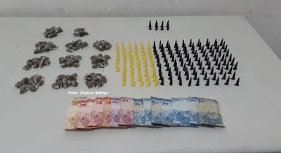 Após denúncia, PM prende traficante 