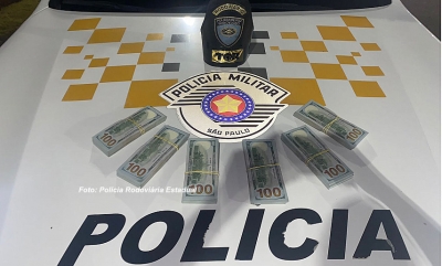 Polícia Rodoviária apreende 60 mil dólares e dinheiro paraguaio