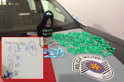 Menor estava desaparecido há três meses reaparece e acaba preso com drogas