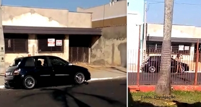 Mulher ataca e destrói carro do marido