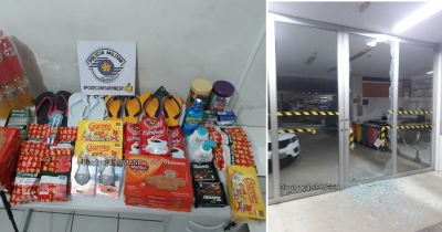 Homem é preso após invadir supermercado na zona norte