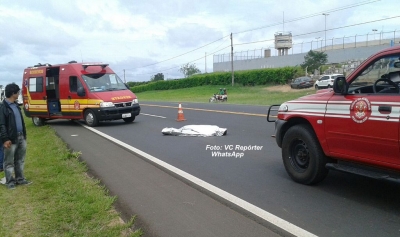 Atropelamento na SP-294 mata uma pessoa