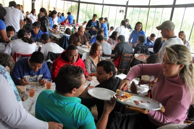 Pizza na comemoração da Semana da Pessoa com Deficiência