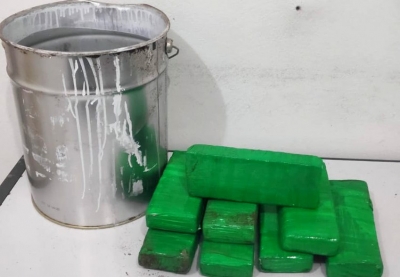 PM apreende balde cheio de maconha em Marília