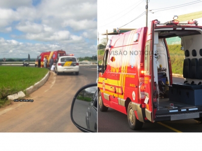 Areia causa acidente em rotatória na SP-294