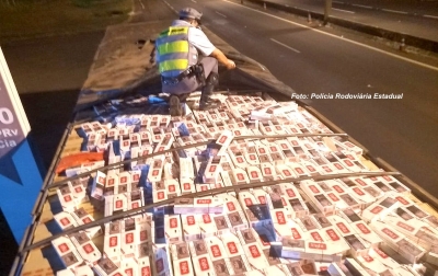 Contrabando: operações da Polícia Rodoviária apreendem R$ 2 milhões em cigarros 