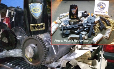 Polícia Rodoviária apreende arsenal, com armas e munições