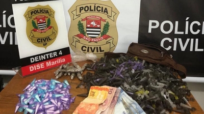Polícias Civil e Militar fazem operação contra o tráfico de drogas em Marília