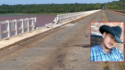 Bombeiros localizam corpo de motorista que caiu no rio após acidente em ponte
