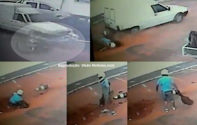 Briga de trânsito termina em atropelamento. Motorista foge. Veja as imagens