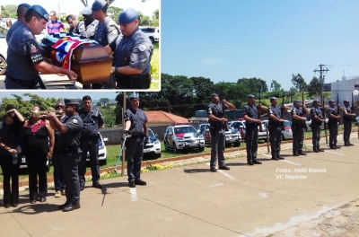 PM morto é sepultado com honras militares e comoção