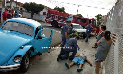 Acidente na zona Norte fere duas pessoas