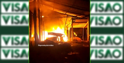 Incêndio em beneficiamento de macadâmia causa grande prejuízo na região