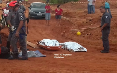 Soterramento em obra na zona Sul mata dois operários
