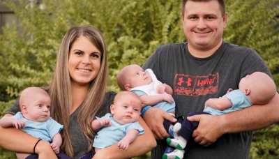 Grávida vence tumor cerebral e tem quadrigêmeos na pandemia