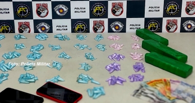 Rapaz é preso pela PM por tráfico de drogas em Marília