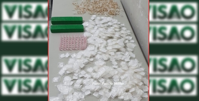 Rastros de veículo levam PM a apreender grande quantidade de drogas em Marília