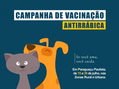 Começa campanha de vacinação contra a raiva, na região