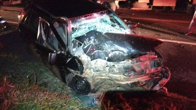 Após fuga cinematográfica, homem se acidenta em rodovia