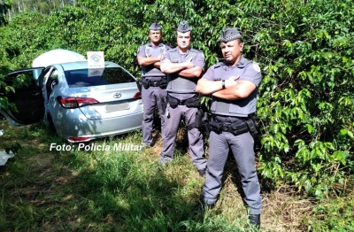 Polícia Militar recupera veículo roubado em Gália