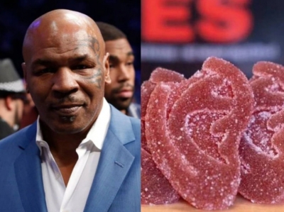 Mike Tyson lança bala de maconha em formato de orelha mordida
