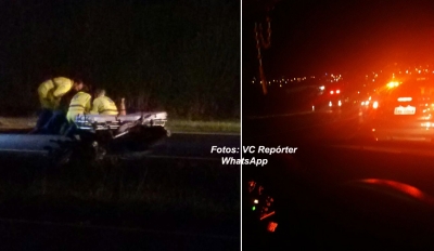 Acidentes simultâneos envolvem carros e motos no Contorno em Marília