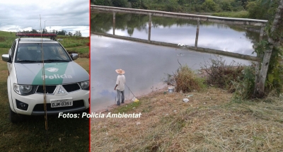 Mais pescadores são surpreendidos na represa Cascata