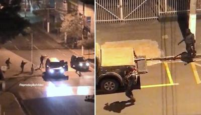 Criminosos explodem agência bancária e destroem base da PM, na região