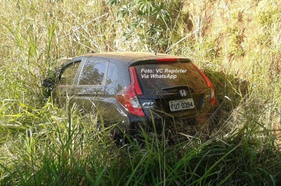 Mulher escapa ilesa de acidente na SP-333