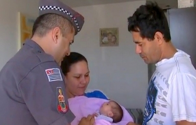 PM salva criança engasgada após encontro por acaso