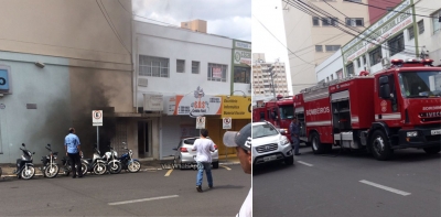 Incêndio no centro assusta população