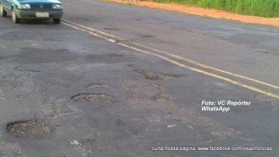 Motoristas sofrem com buracos na SP-333