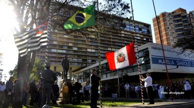 Sem desfile, ato cívico marca 7 de setembro em Marília