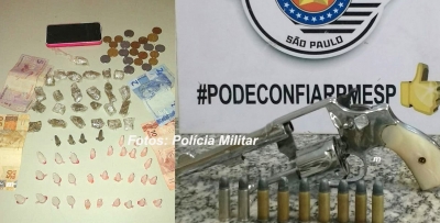 PM faz "arrastão" e prende rapaz com drogas na zona norte