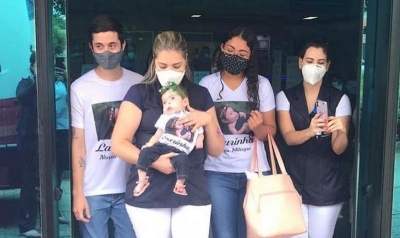 Após mais de três meses internada com Covid-19, bebê de 6 meses recebe alta 