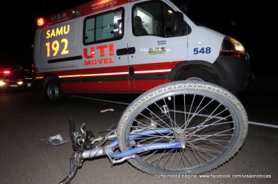 Ciclista é atropelado na Rodovia do Contorno