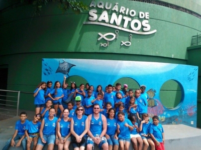 Alunos do Pequeno Cidadão viajam para Santos