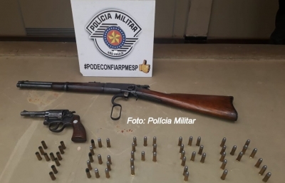 Polícia Militar faz nova apreensão de armas em Ocauçu
