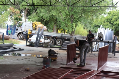 Reforma da Emei Raio de Sol na zona sul da cidade chega a 40% da obra concluída