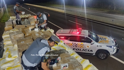 Polícia Rodoviária apreende contrabando de celulares
