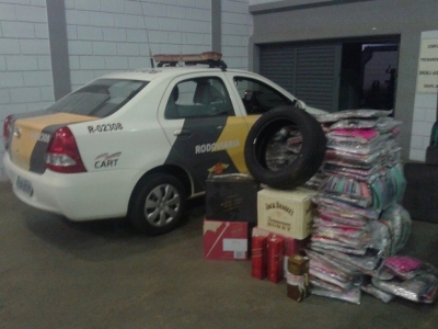 Polícia apreende contrabando em rodovia na região