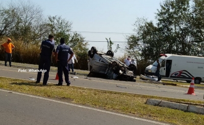 Acidente envolvendo carro-forte mata uma pessoa em Alvinlândia